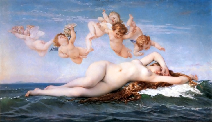 Alexandre Cabanel. El Nacimiento de Venus. 1875. Metropolitan Museum. Nueva York.