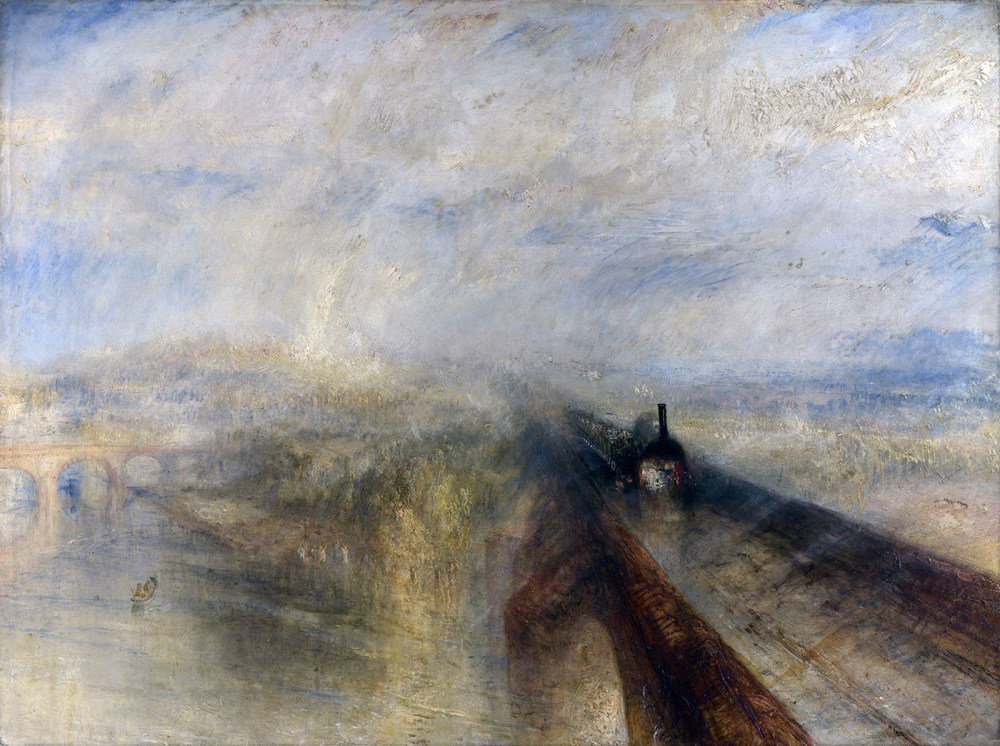 J.M.W. Turner. Lluvia, vapor, velocidad. 1844. National Gallery. Londres.