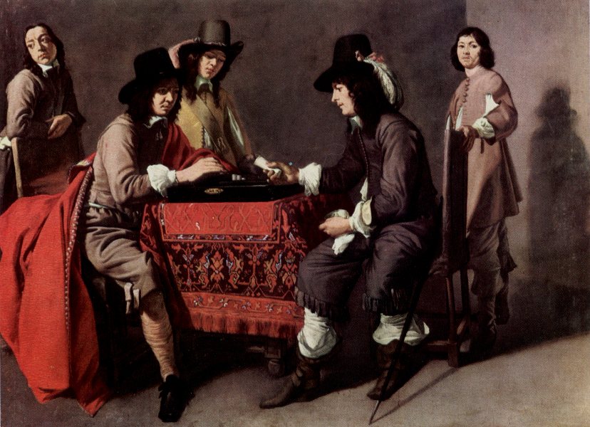 Louis Le Nain. Juego de Tric trac. Hacia 1650. Museo del Louvre. Paris.