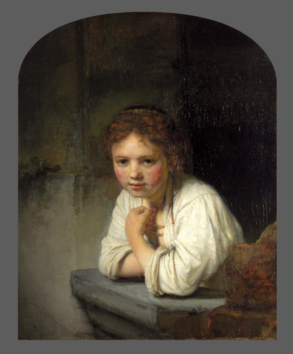 Rembrandt. Muchacha en la ventana. 1645. Dulwich Picture Gallery. Londres.