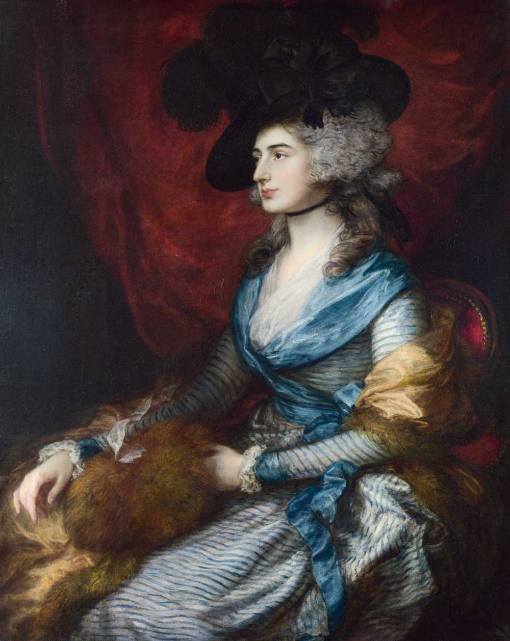 Thomas Gainsborough. Mrs Siddons.1785. National Gallery. Londres.