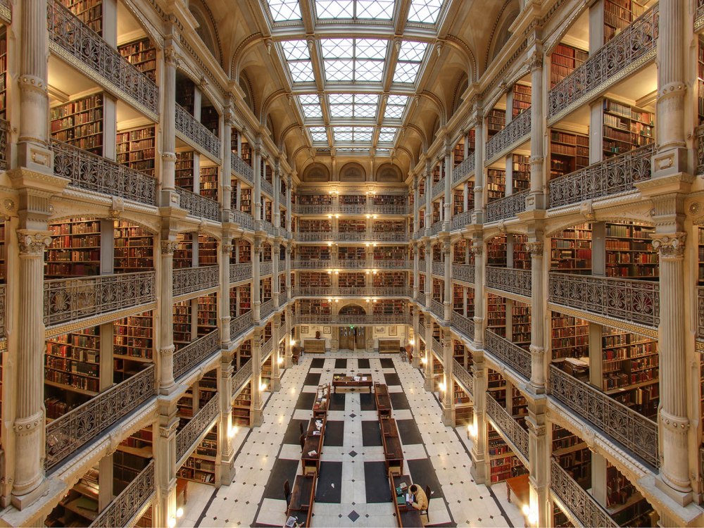 Biblioteca George Peabody. 1878. Baltimore.