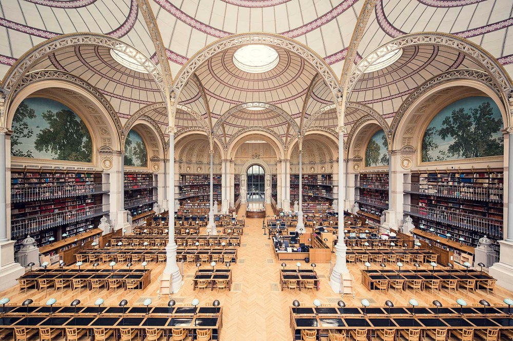 Biblioteca Nationacional de Francia. Sala Labrouste. 1868. Paris