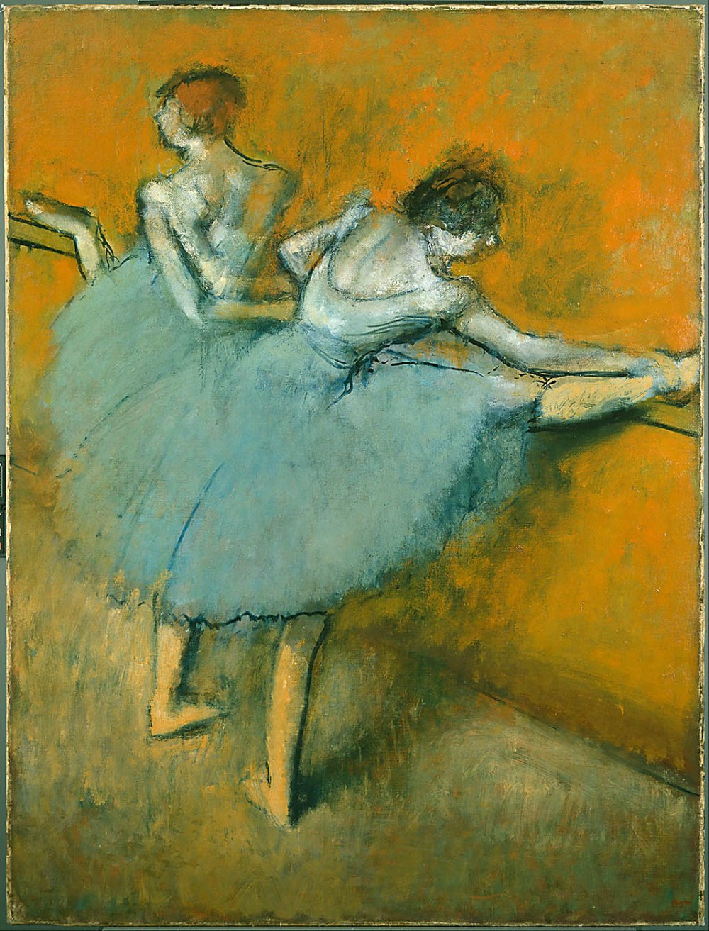 Edgar Degas. Bailarinas en la barra. 1888. The Phillips Collection. Washington.