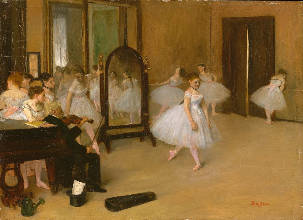 Edgar Degas. La lección de danza. 1872. Metropolitan Museum. Nueva York.