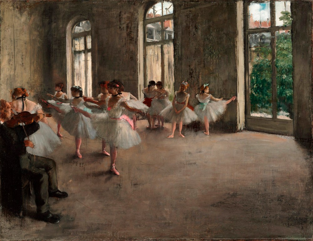Edgar Degas. Ensayo de ballet. 1873. The Fogg Art Museum. Cambridge. Massachusetts.