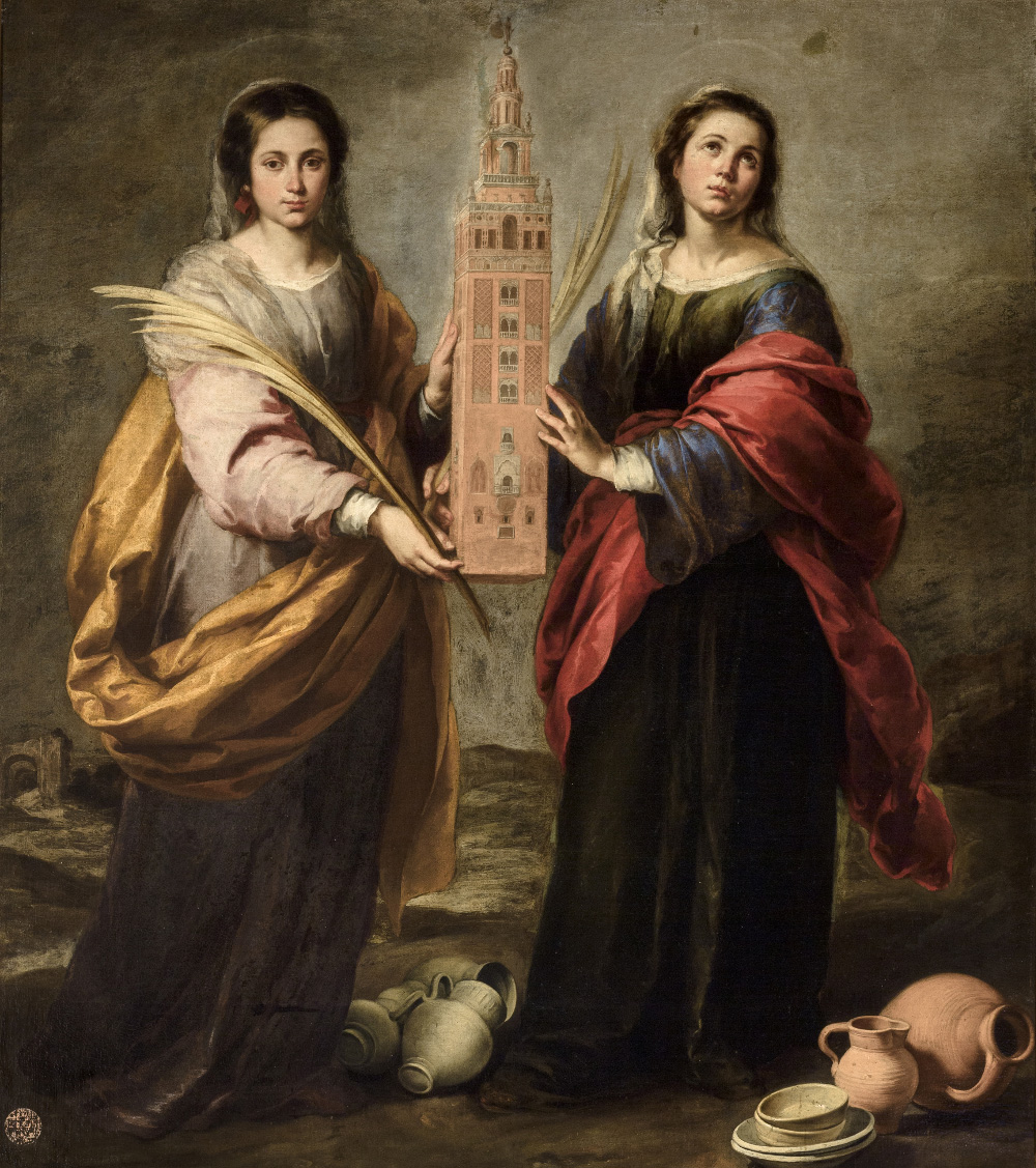Bartolomé Esteban Murillo. Santa Justa y Santa Rufina. 1665-1666. Museo de Bellas Artes. Sevilla.