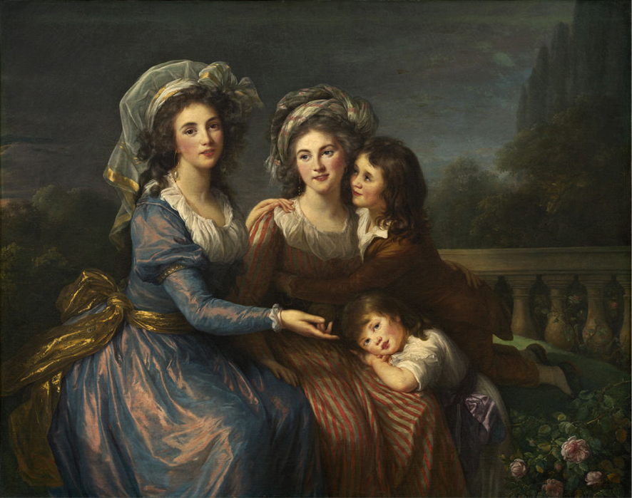 Elisabeth-Louise Vigée Le Brun. La marquesas de Pezay y de Rougé con sus hijos Alexis and Adrien. 1787. National Gallery of Art. Washington.