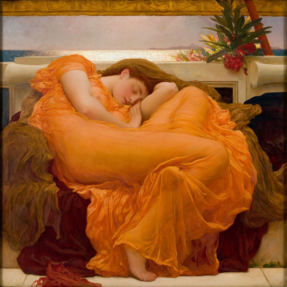 Sir Frederic Leighton. Junio flameante. 1895. Museo de Ponce. Puerto Rico.