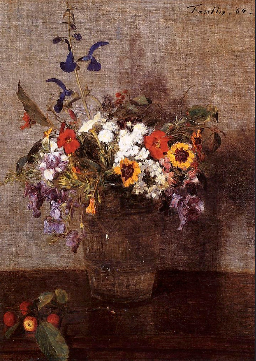 Henri Fantin-Latour. Flores diversas. 1864. Colección particular.