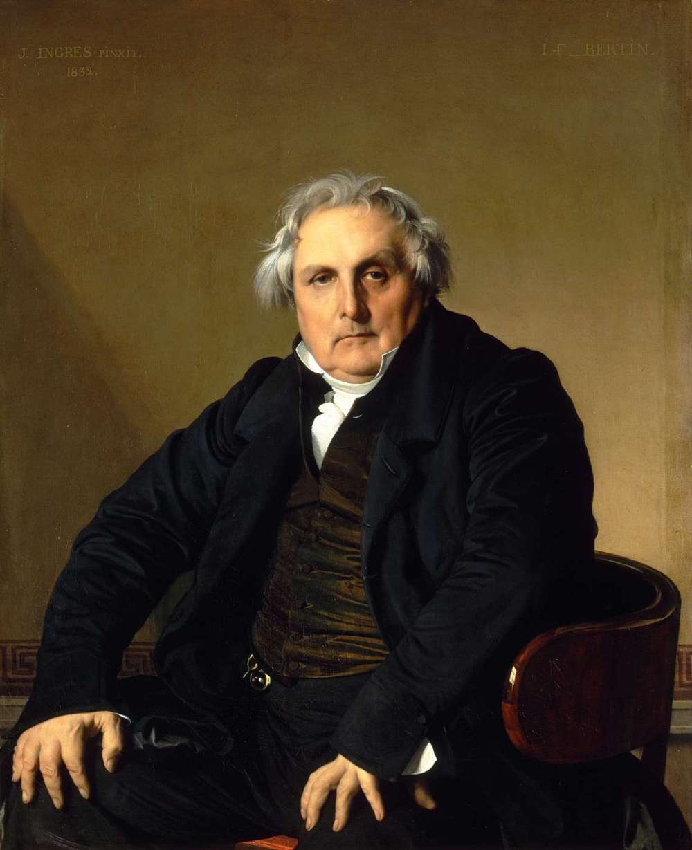 Jean-Auguste-Dominique Ingres. Retrato del señor Bertin.1832. Museo del Louvre. París.
