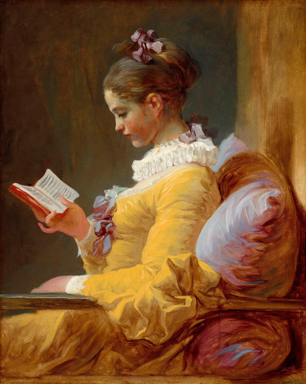 Jean-Honoré Fragonard. Joven leyendo. 1770-1772. National Gallery of Art. Washington.