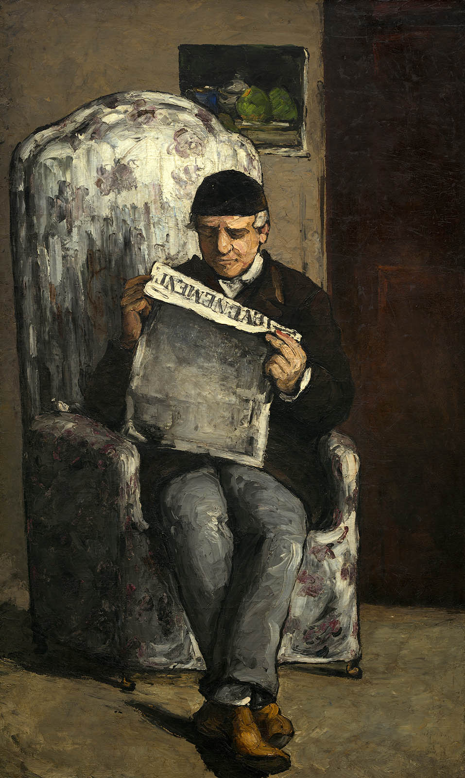 Paul Cézanne. El padre del artista, leyendo "L'Événement.1866. jNational Gallery of Art. Londres.