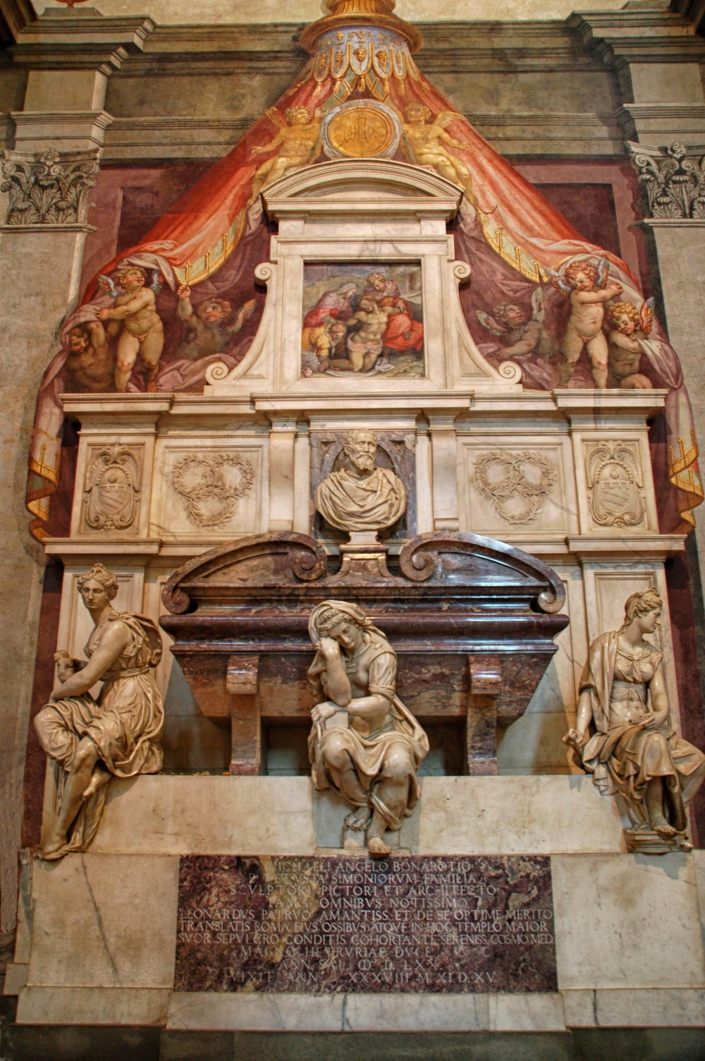 Tumba de Miguel Ángel. Iglesia de la Santa Croce. Florencia.