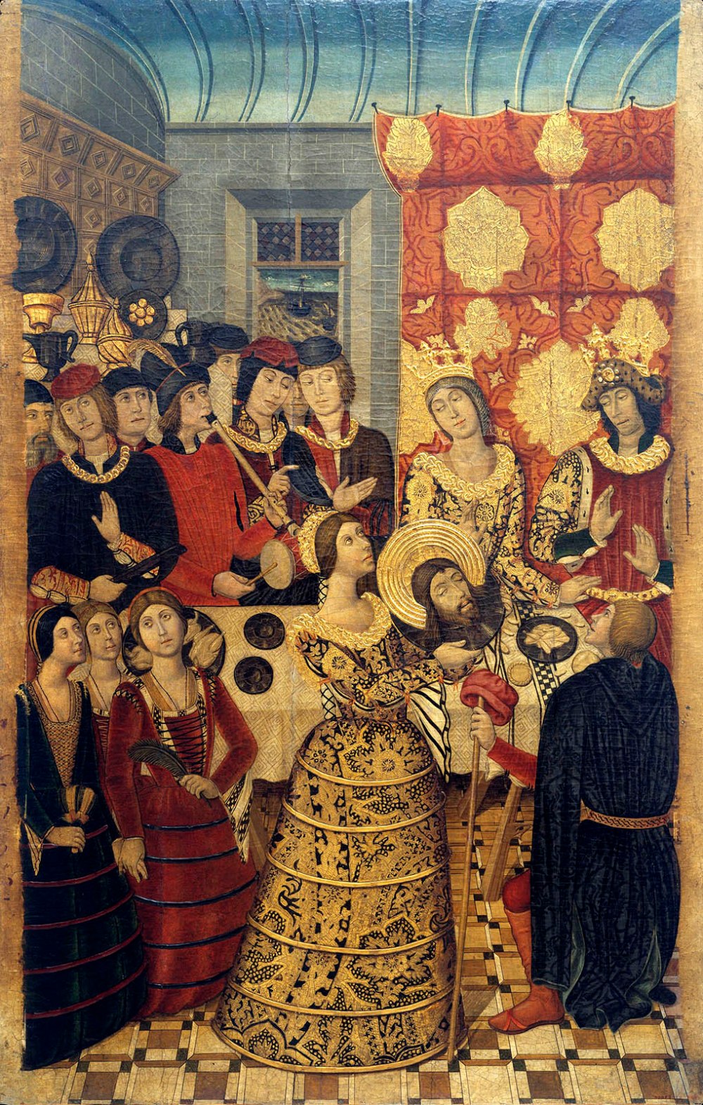 Pedro García de Benabarre y taller Banquete de Herodes. 1473-1482. Museo Nacional de Arte de Cataluña. Barcelona.