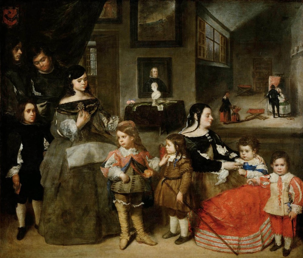 Juan Bautista Martínez del Mazo. La familia del artísta. 1665. Kunsthistorisches Museum. Viena.