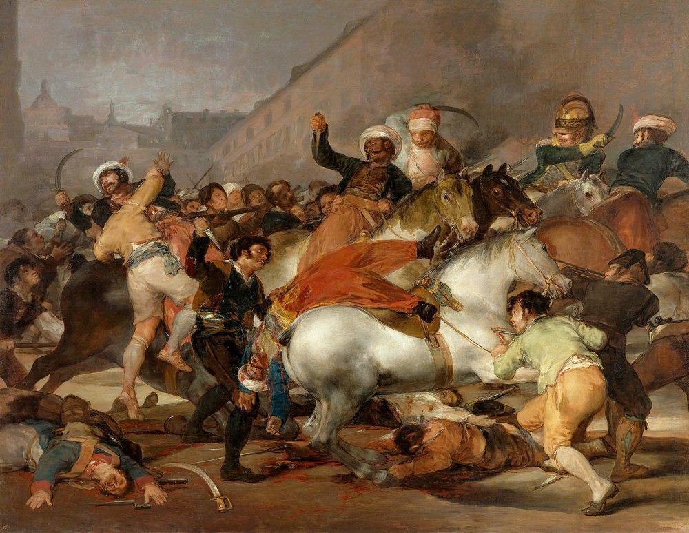 Francisco de Goya. El 2 de mayo de 1808 en Madrid o "La lucha con los mamelucos." 1814. Museo Nacional del Prado. Madrid.