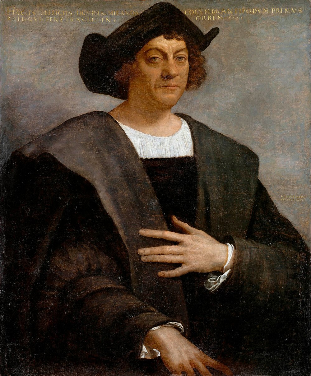 Sebastiano del Piombo. Retrato de Cristóbal Colón. 1519. Metropolitan Museum Nueva York.
