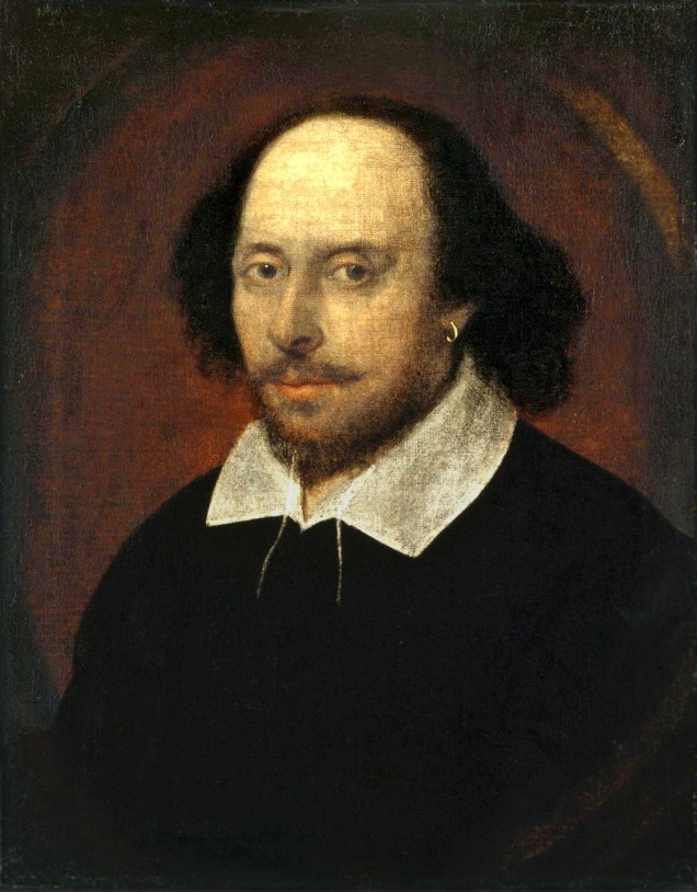 Atribuido a John Taylor. Retrato Chandos.Shakespeare. Hacia 1610. National Portrait Gallery. Londres.
