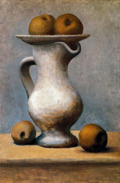 Pablo Picasso. Bodegón con jarra y manzanas. 1919. Museo Picasso. París.