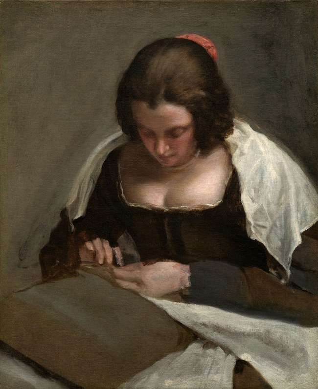 Diego Velázquez. La costurera. Hacia 1650. National Gallery of Art Washington.