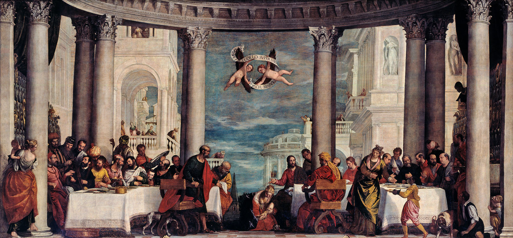 Paolo Veronese. La fiesta en casa de Simón el fariseo. Palacio de Versalles. Versalles.