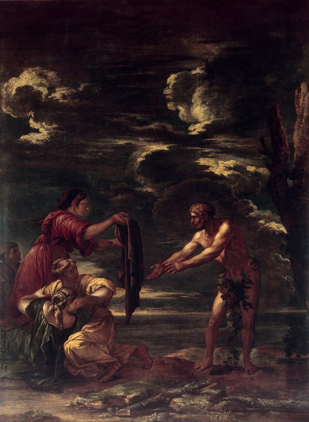 Salvator Rosa. Ulises y Nausícaa. 1663-1664. Museo del Hermitage. San Petersburgo.