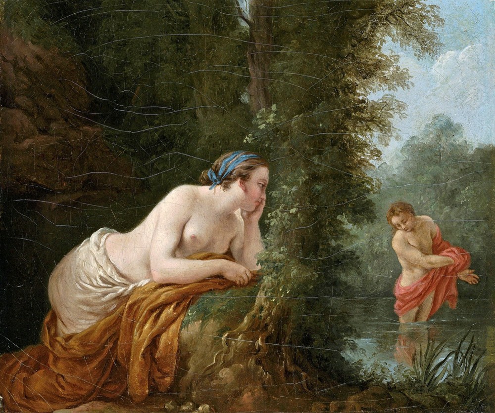 Louis-Jean-François Lagrenée. Eco y Narciso. 1781. Colección particular.