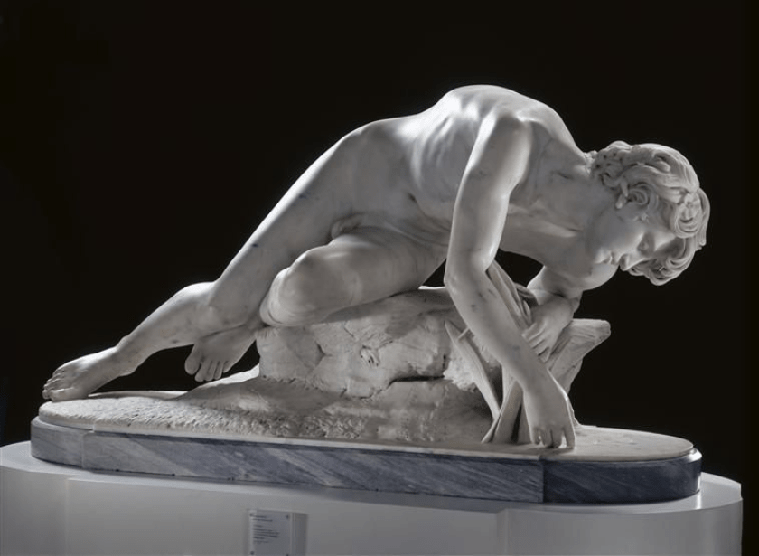 Eugène-Ernest Hiolle. Narciso. 1868. Museo de las Bellas Artes de Valenciennes.