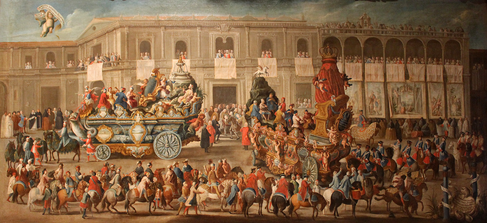 Domingo Martínez. Carro de Victor y del Parnaso. Hacia 1748. Museo de Bellas Artes. Sevilla.