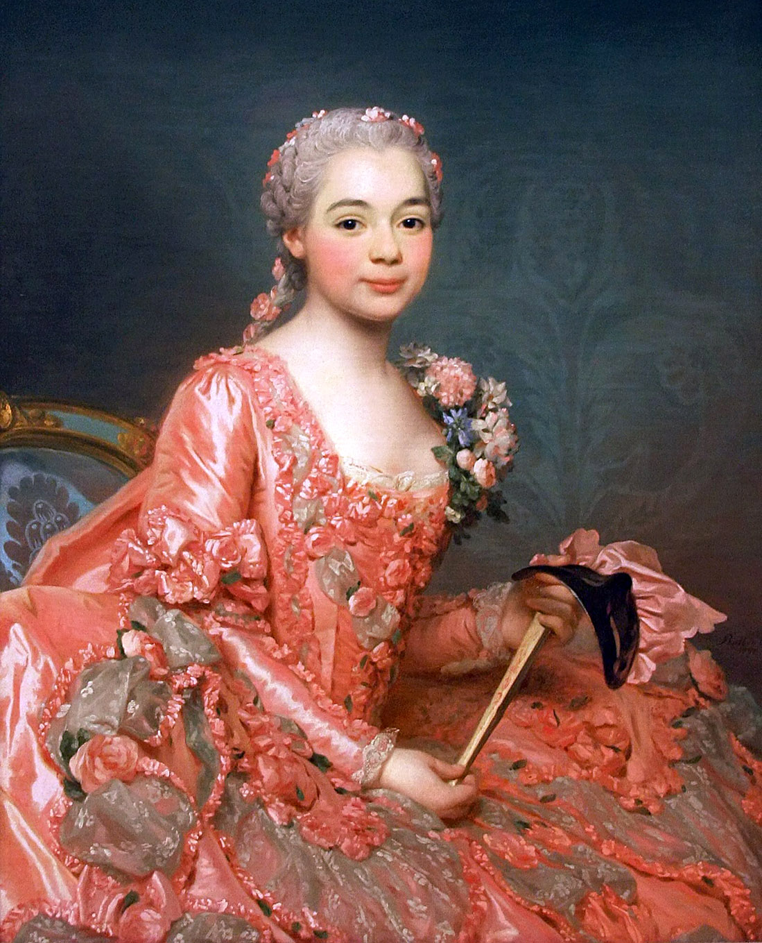 Alexander Roslin. Baronesa de Neoburbo-Cromière. 1756. Museo Nacional de Suecia. Estocolmo.