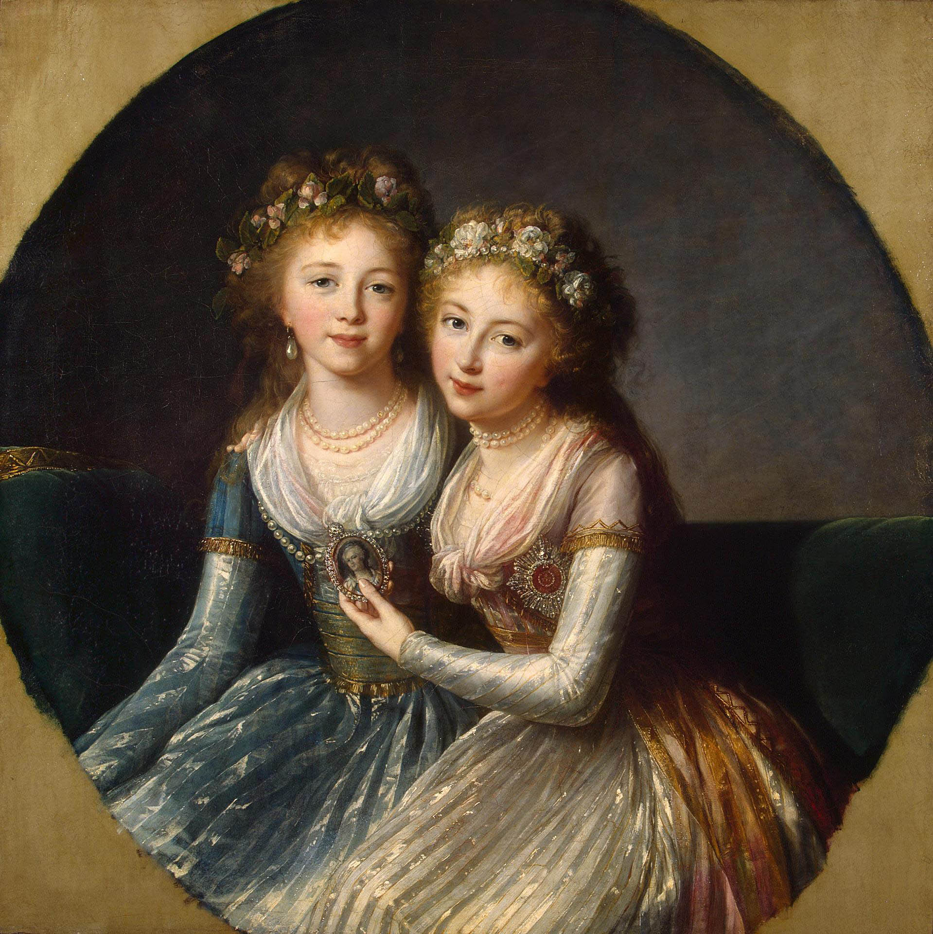 Élisabeth Louise Vigée Le Brun. Alexandra and Elena Pavlovna of Russia. 1796. Museo del Hermitage. San Petersburgo.