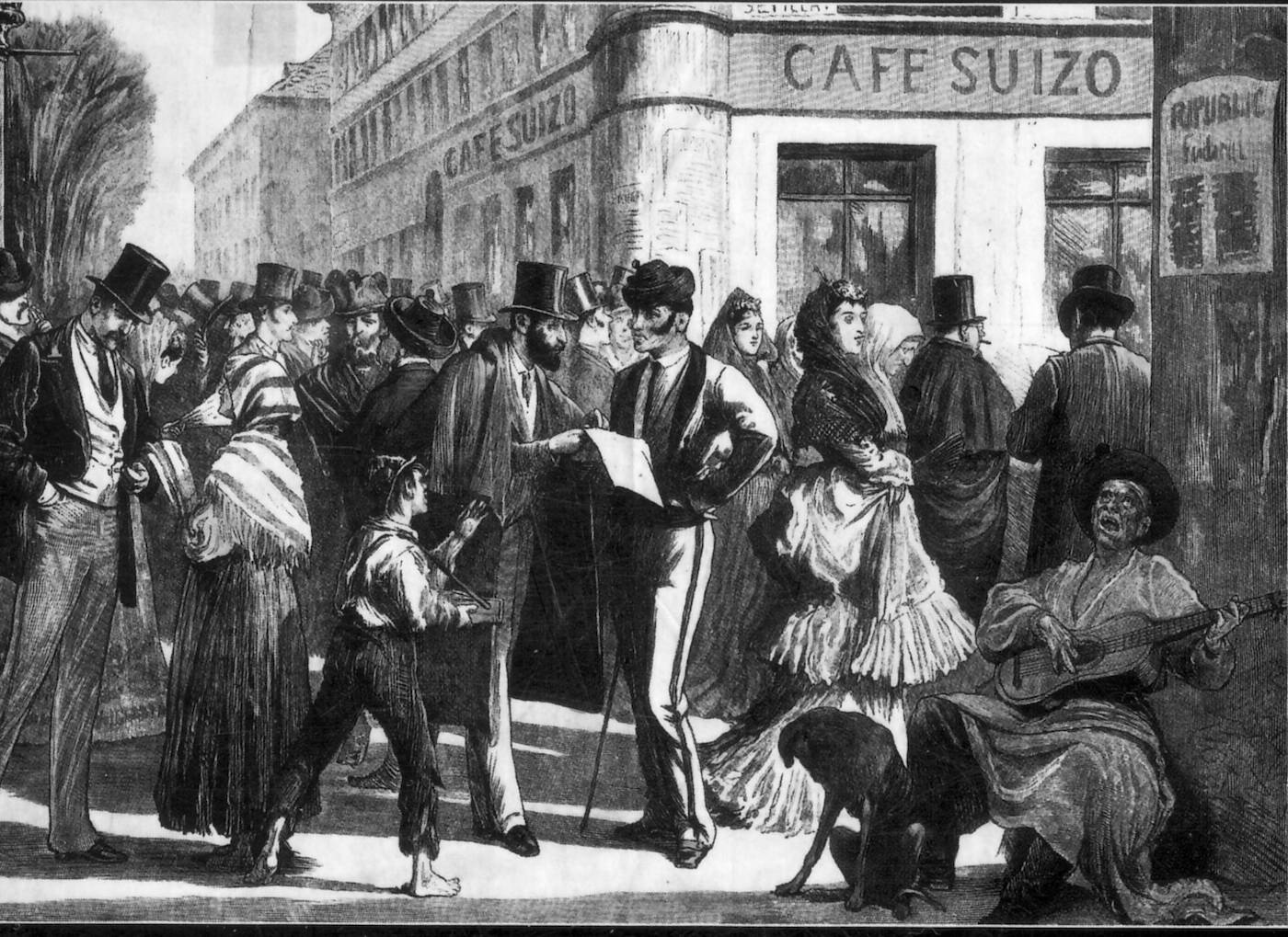Cafés cantantes de Madrid. Hacia 1873.