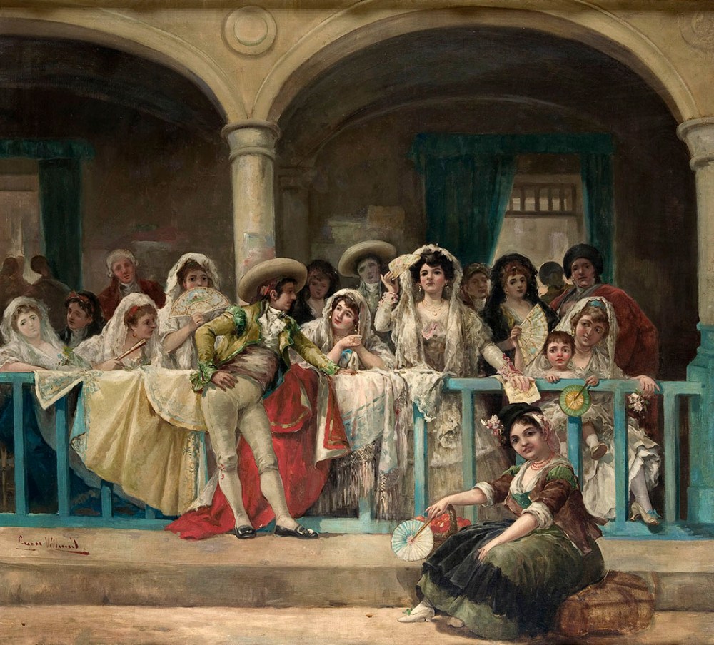 Eugenio Lucas VIllaamil. En el palco. Museo Carmen Thyssen. Málaga.