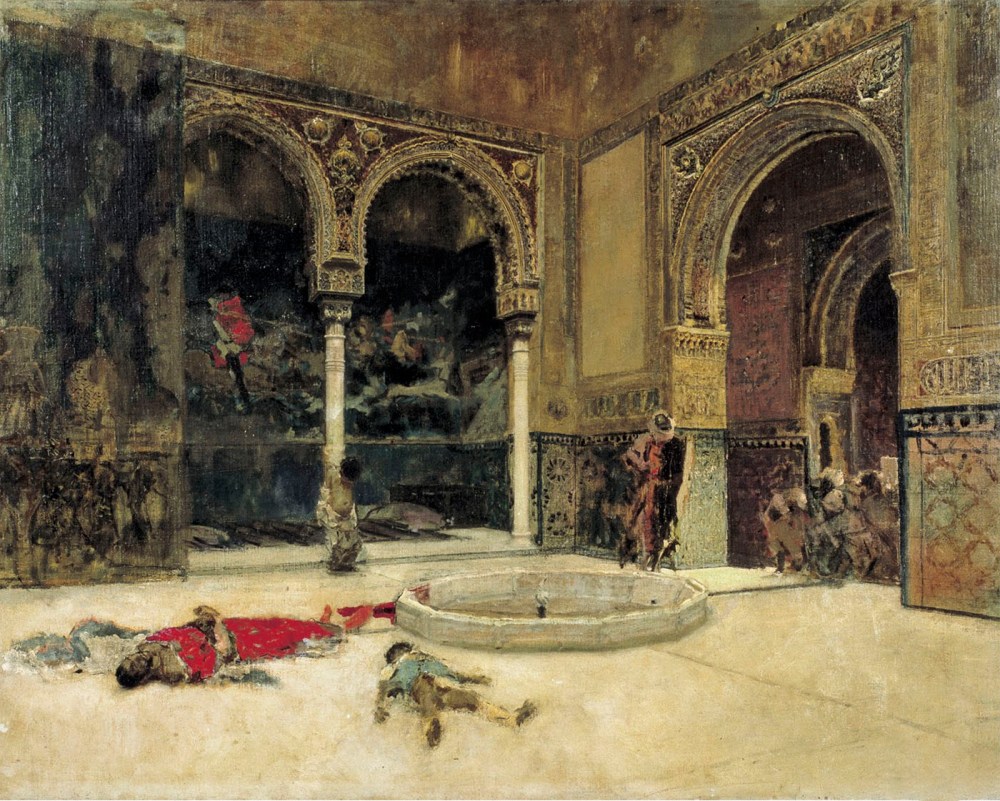 Mariano Fortuny y Marsal. La Matanza de los Abencerrajes. Haci 1870. Museo Nacional de Arte de Cataluña. Barcelona.