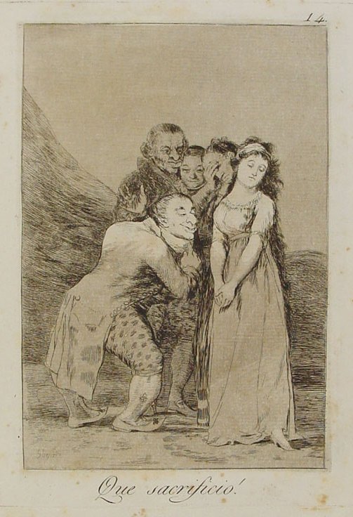 Goya. Qué sacrificio.