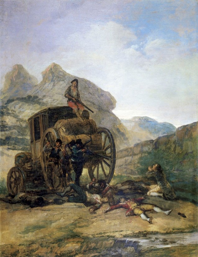Francisco de Goya. Asalto al coche. 1793 Colección particular.
