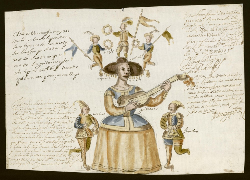 Diseño de una Tarasca para la procesión del Corpus de 1657. Archivo de la Villas de Madrid.