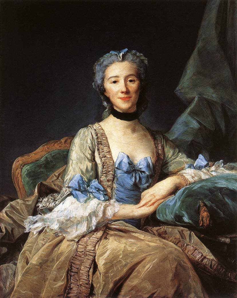 Jean-Baptiste Perronneau. La señora de Sorquainville. 1749. Museo del Louvre.