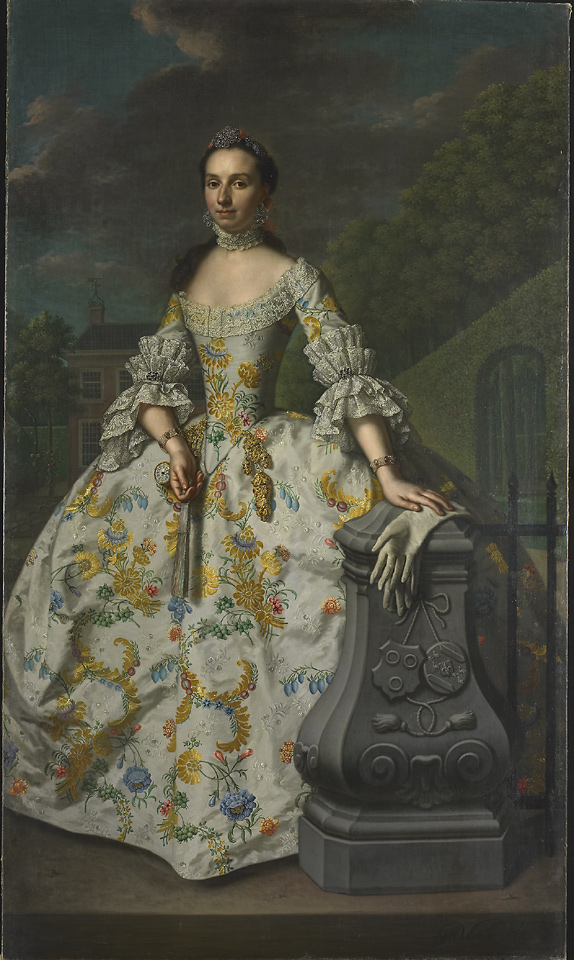 Mattheus Verheyden. Retrato de Charlotte Beatrix Strick van Linschoten. 1755. Rijksmuseum. Ámsterdam.