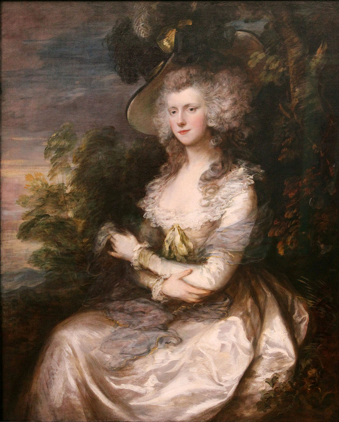 Thomas Gainsborough. Retrato de la señora Hibbert. 1786. Neue Pinakothek. Munich.