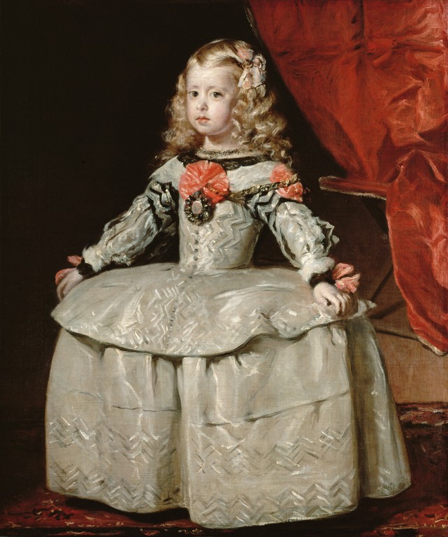 Diego Velázquez. La infanta Margarita en vestido blanco. 1656. Museo de Historia del Arte. Viena.