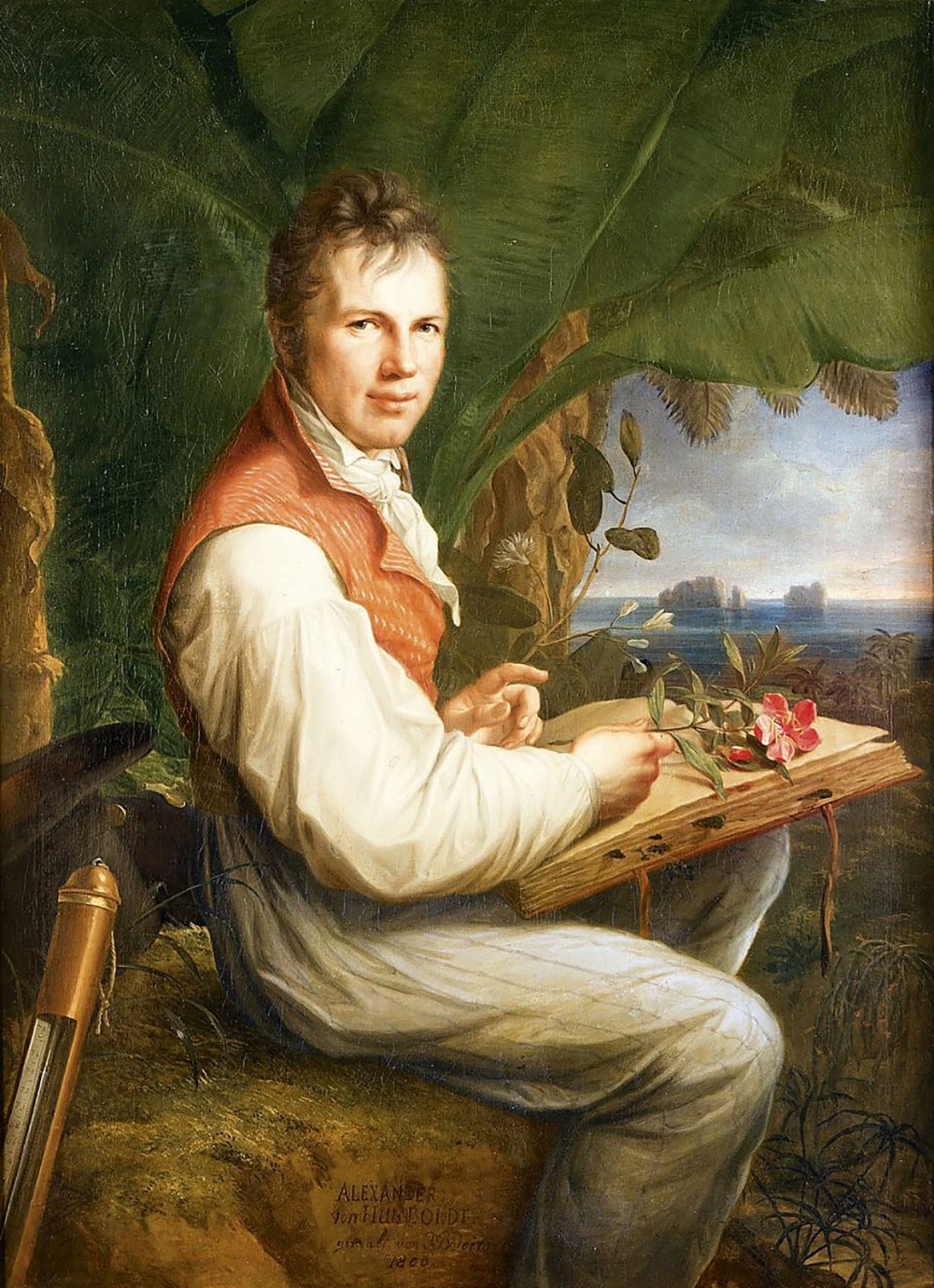 Friedrich Georg Weitsch. Retrato de Alexander von Humboldt. 1806.