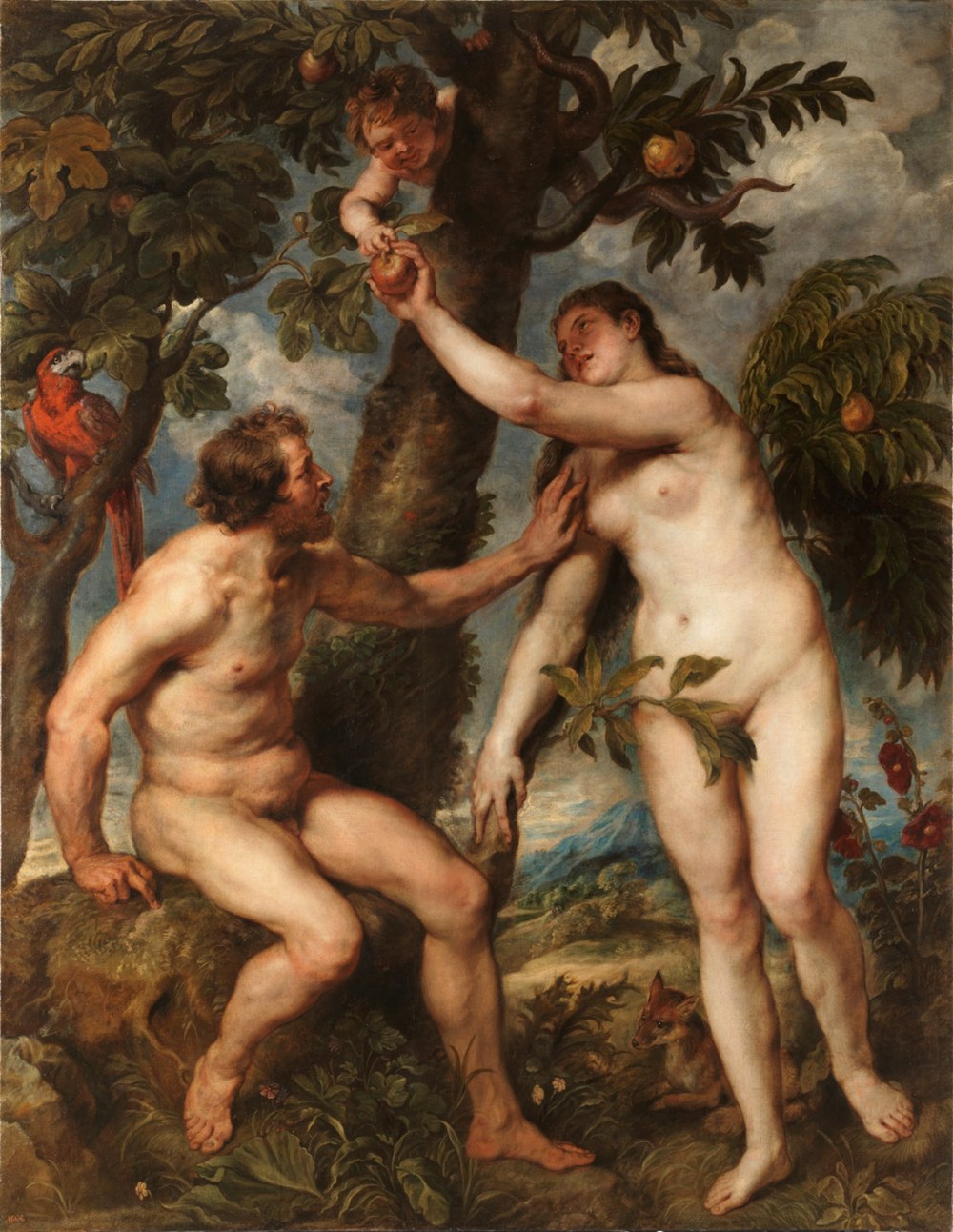 Rubens (Copia de Tiziano)Adán y Eva.j 1628-1629. Museo Nacional del Prado. Madrid.