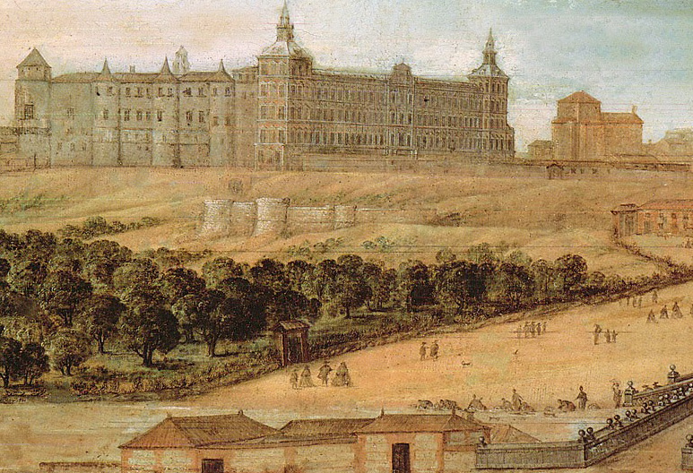 Félix Castelo. Vista del Alcázar de Madrid.1630-1640. Museo de Historia de Madrid.