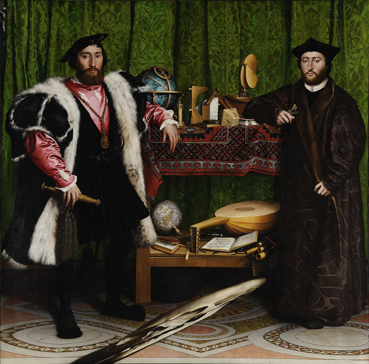 Hans Holbein el Joven. Los embajadores.1533. National Gallery. Londres.