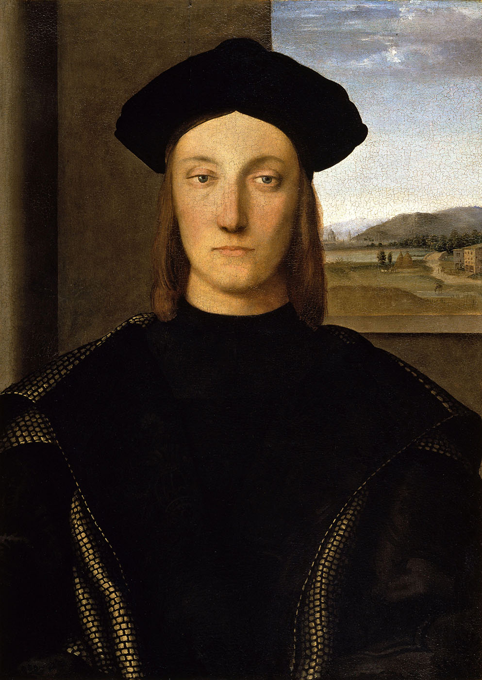 Rafael Sanzio. Guidobaldo de Mefeltro.Hacia 1507. Galería de los Uffizi. Florencia.