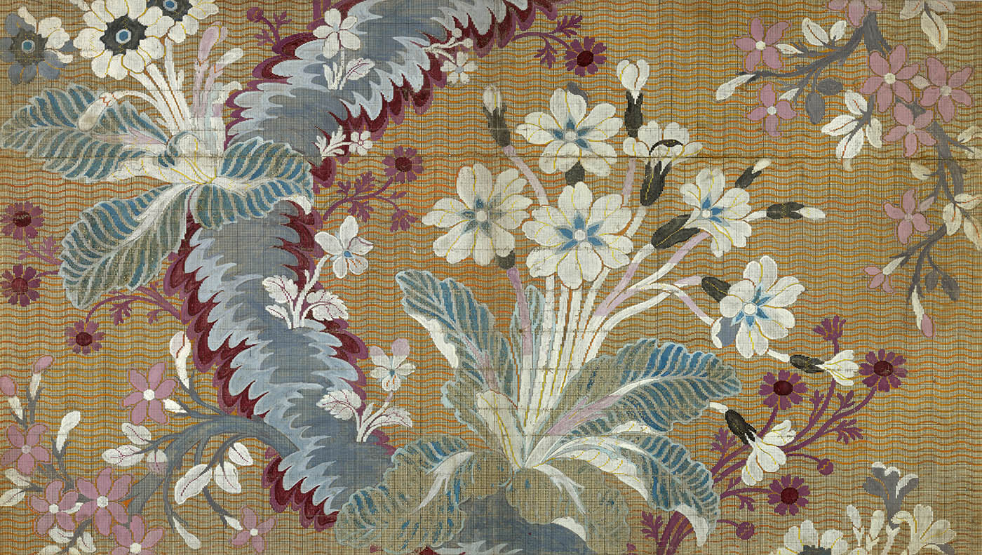 Anónimo. Mise-en-carte para un brocado. Hacia 1760. Cooper Hewitt, Museo Smithsonian de Diseño. Nueva York.