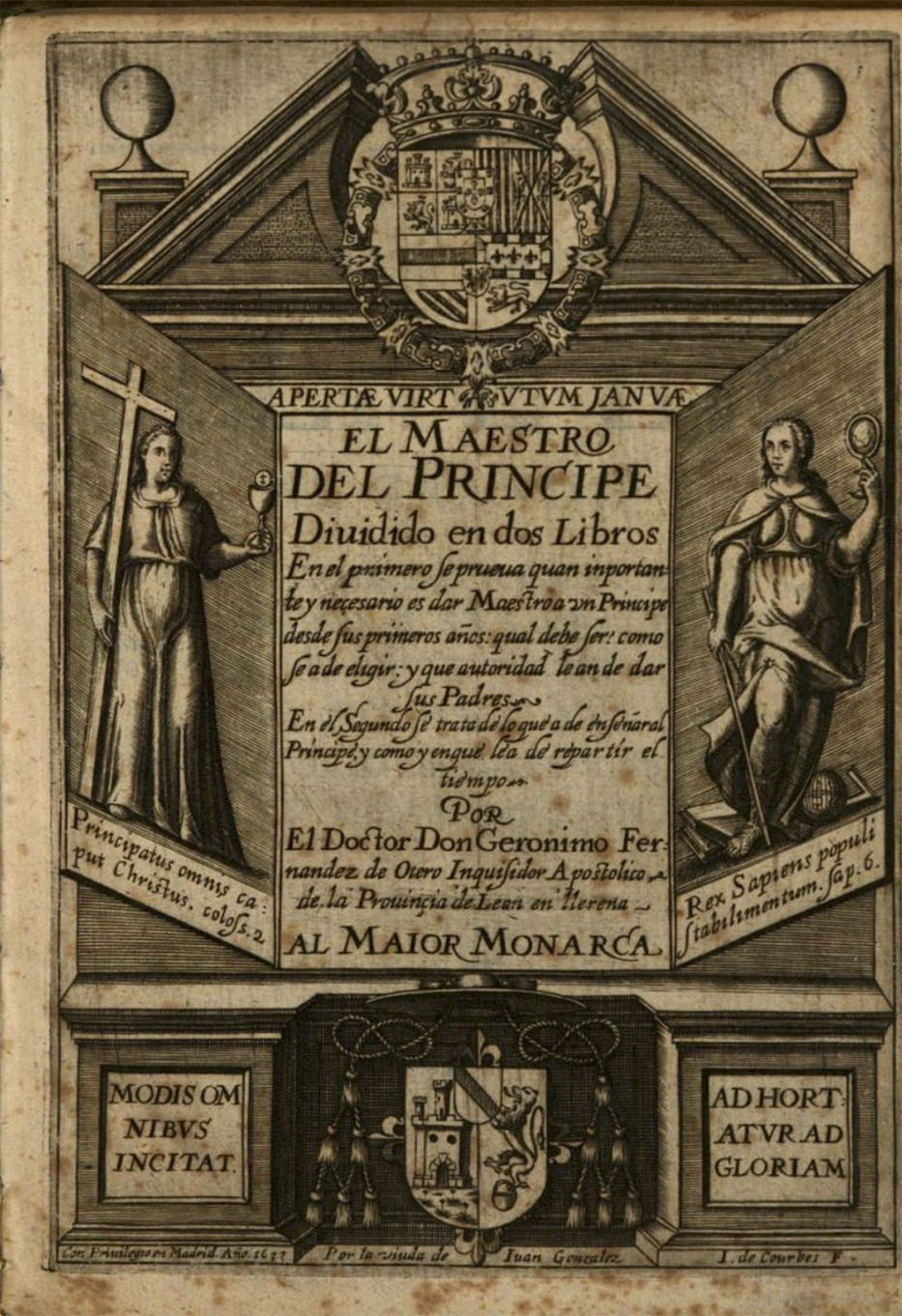 Jerónimo Fernández de Otero. El maestro del príncipe. 1633.