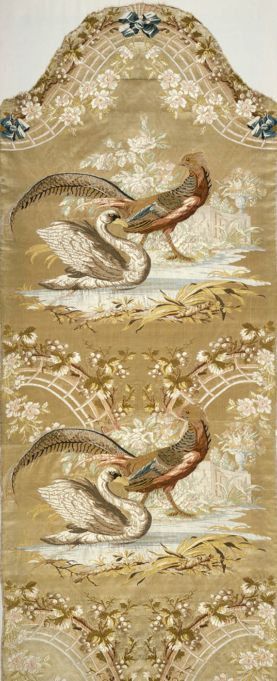 Philippe de Lasalle. Panel textil. Hacia 1765. Lyon. LACMA. Los Ángeles.